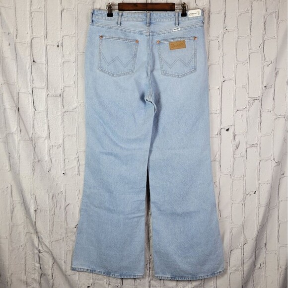 Wrangler Sky Blue Wide Leg Jeans - Picture 6 of 12